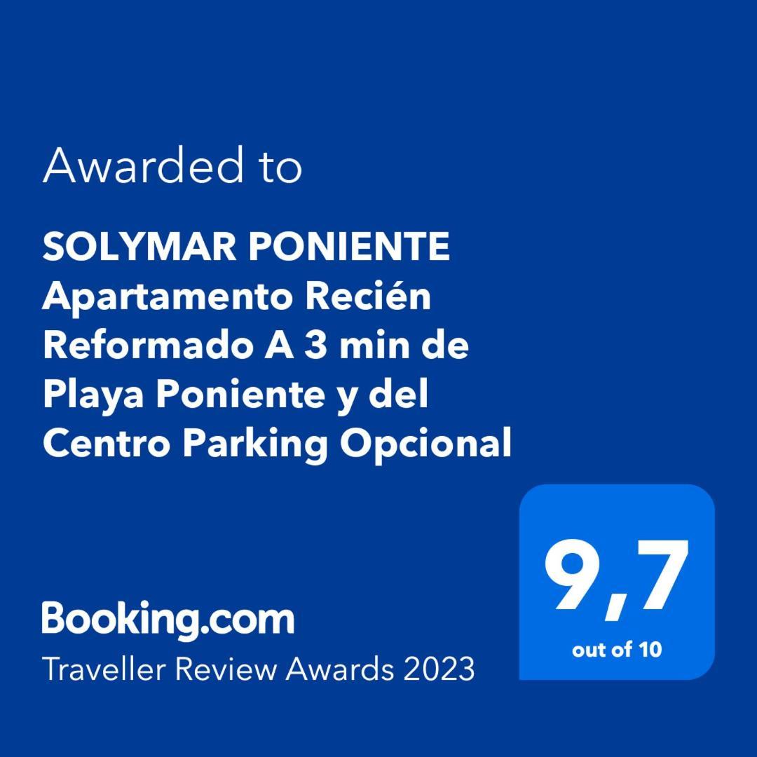 Solymar Poniente Apartamento Recien Reformado A 3 Min De Playa Poniente Y Del Centro Parking Opcional Lägenhet Benidorm Exteriör bild