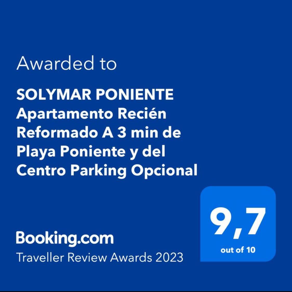 Solymar Poniente Apartamento Recien Reformado A 3 Min De Playa Poniente Y Del Centro Parking Opcional Lägenhet Benidorm Exteriör bild